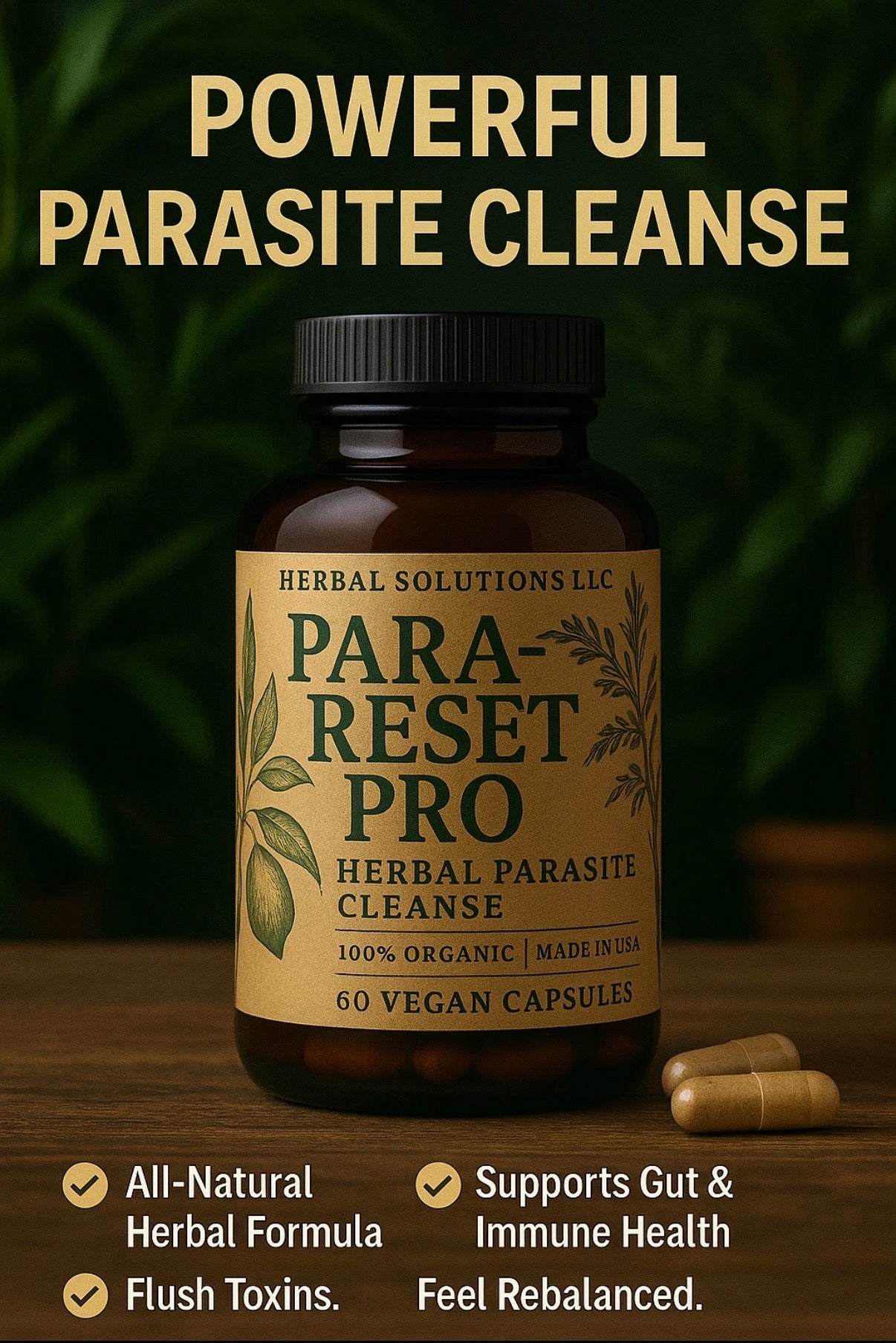 Para Reset Pro - Parasite Detox - Ginger Root, Olive Leaf, Oregano, Wormwood, Black Walnut & Clove