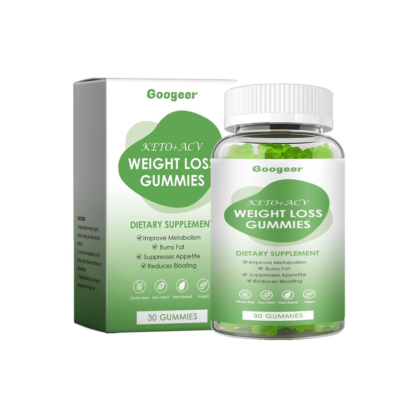 Slimming Body Gummies Fat Burner Energy Support Dietary Supplement Fruit Flavor Anti Cellulite Weight Loss Gummies