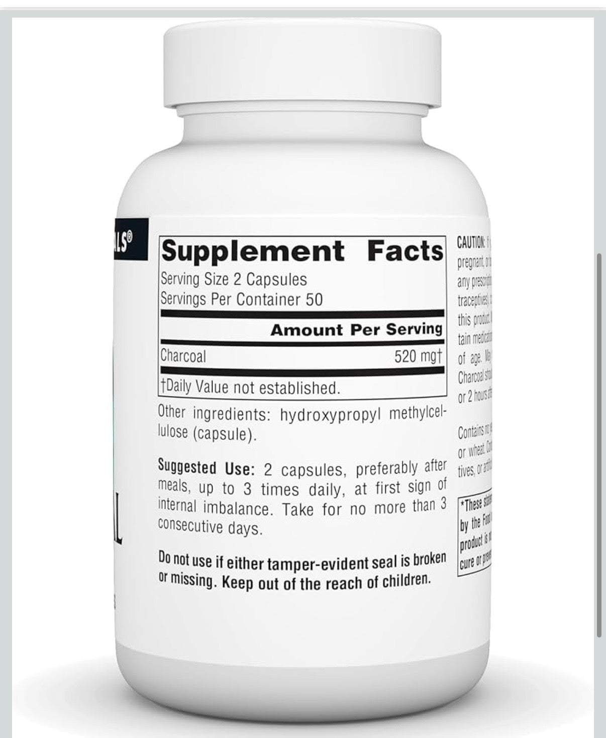 Activated Charcoal Pure 100% Activated Digestive Aid