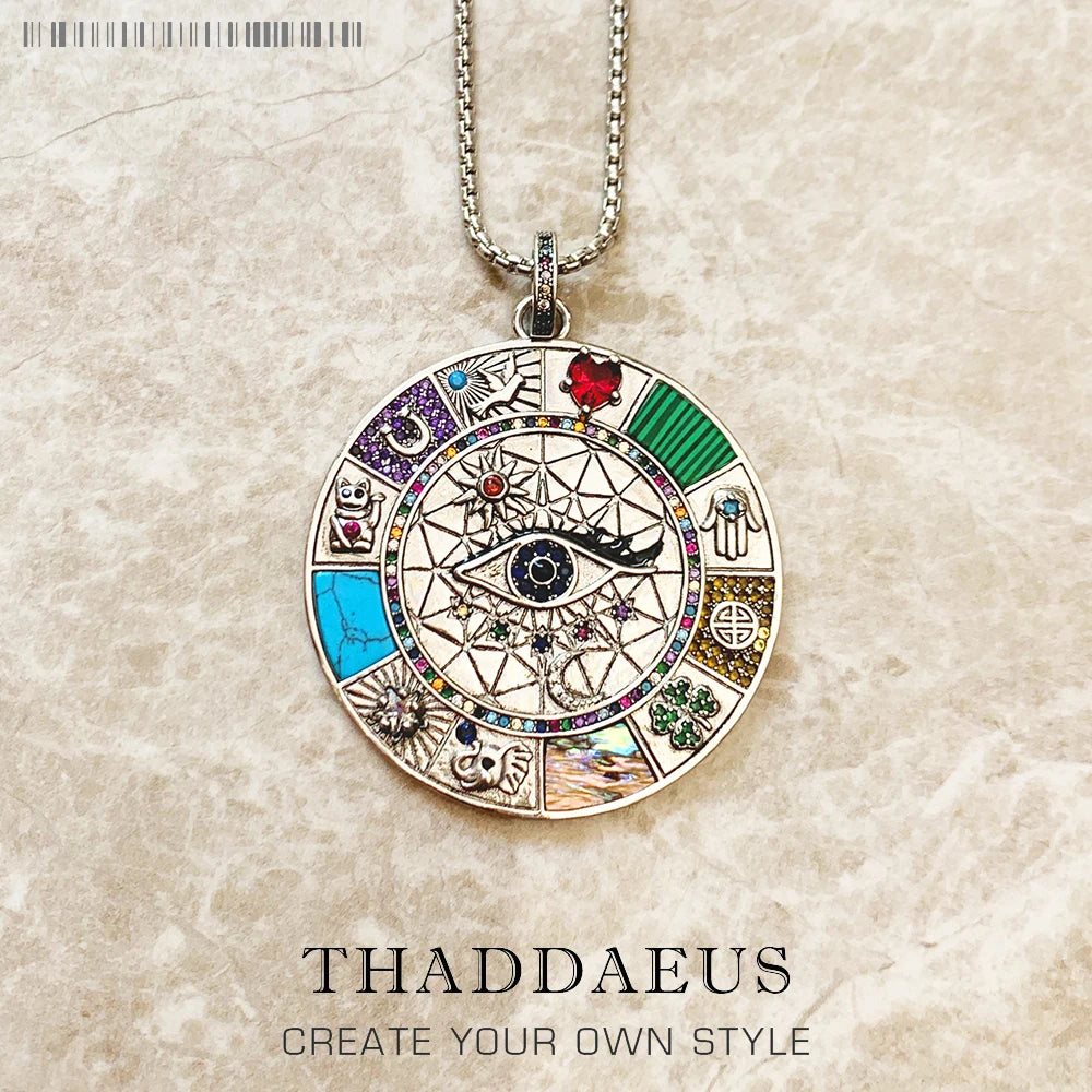 Amulet Magical Wheel Of Fortune Necklace For Women and Men