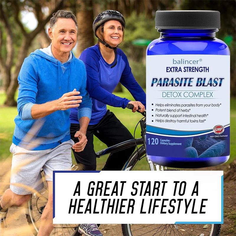 PARASITE BLAST, Removes All Types of Parasites, Natural Gut Health, Cleanse Colon Detox + Cleanse, Liver Immunity.