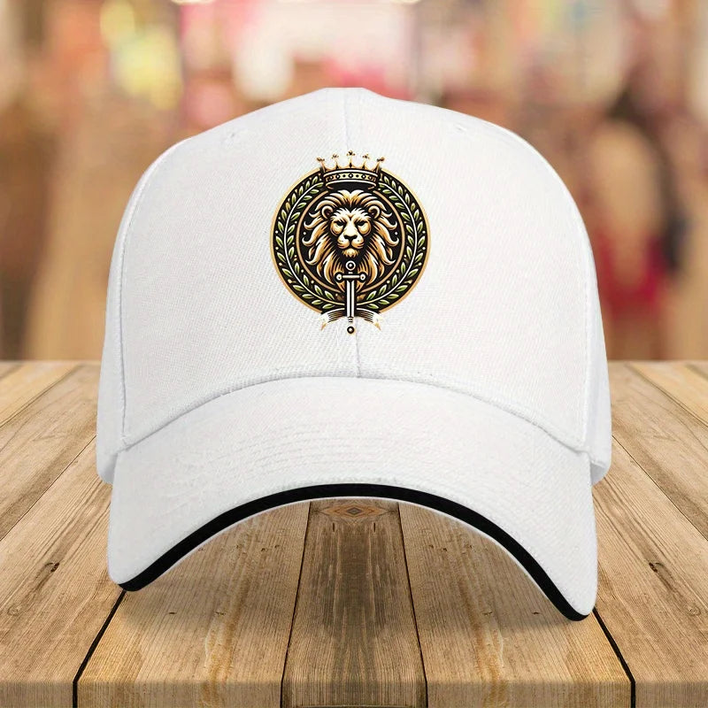 Lyran Esoteric Casual Cap, Navy Blue Gold Badge