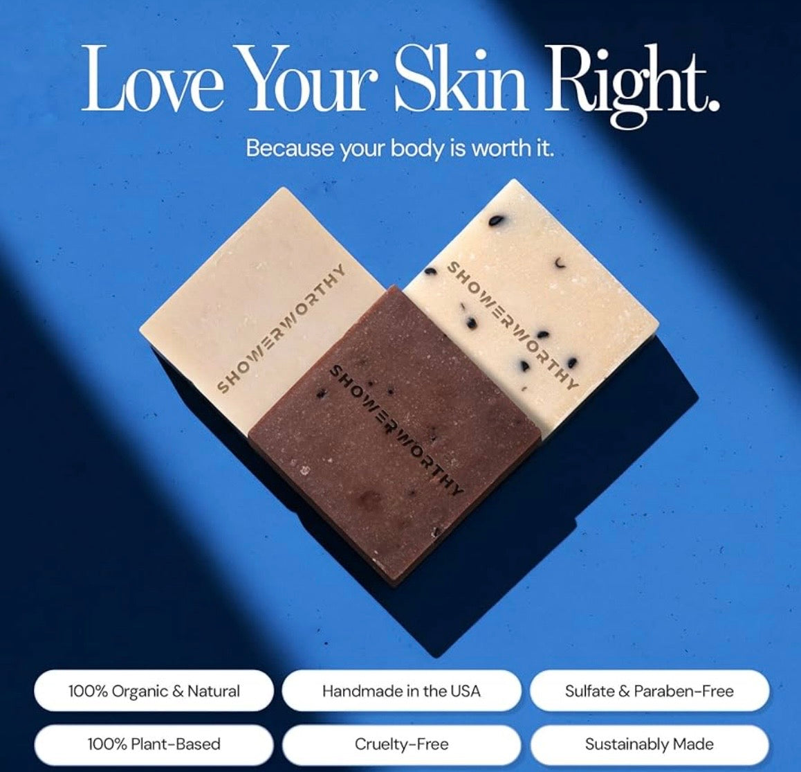 Showerworthy Eco Friendly Vegan Soap 8 pack