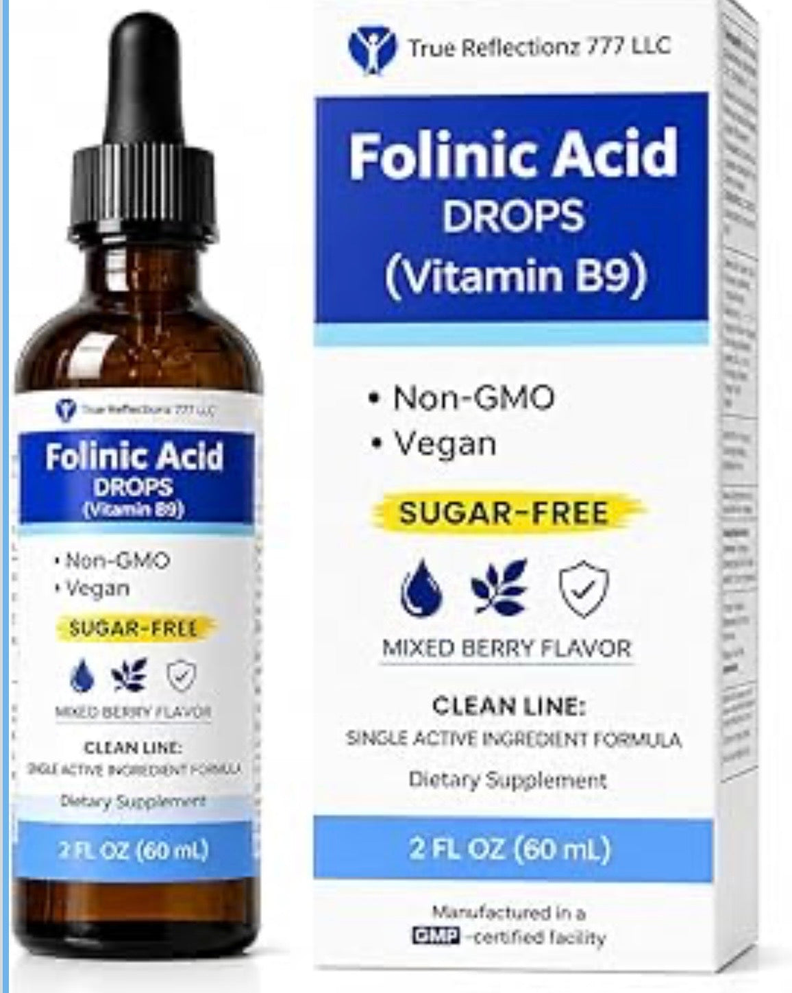 Folinic Acid - Supports Brain Health & Cognitive Function in Children, Adults. Helps With Autism
