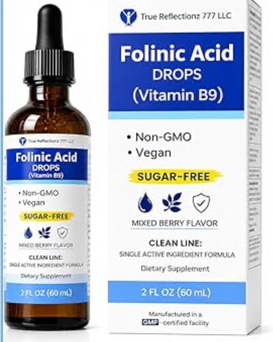 Folinic Acid - Supports Brain Health & Cognitive Function in Children and Adults