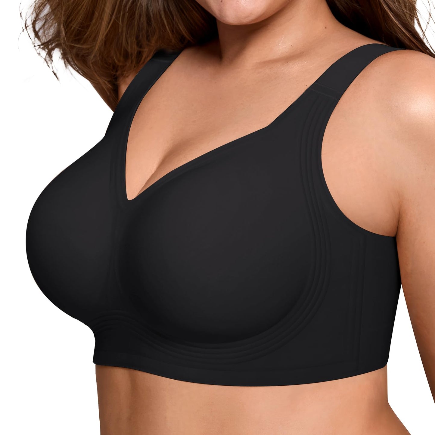 Non toxic Wireless Push Up Bra Full Coverage No Underwire Seamless Plus Size Available