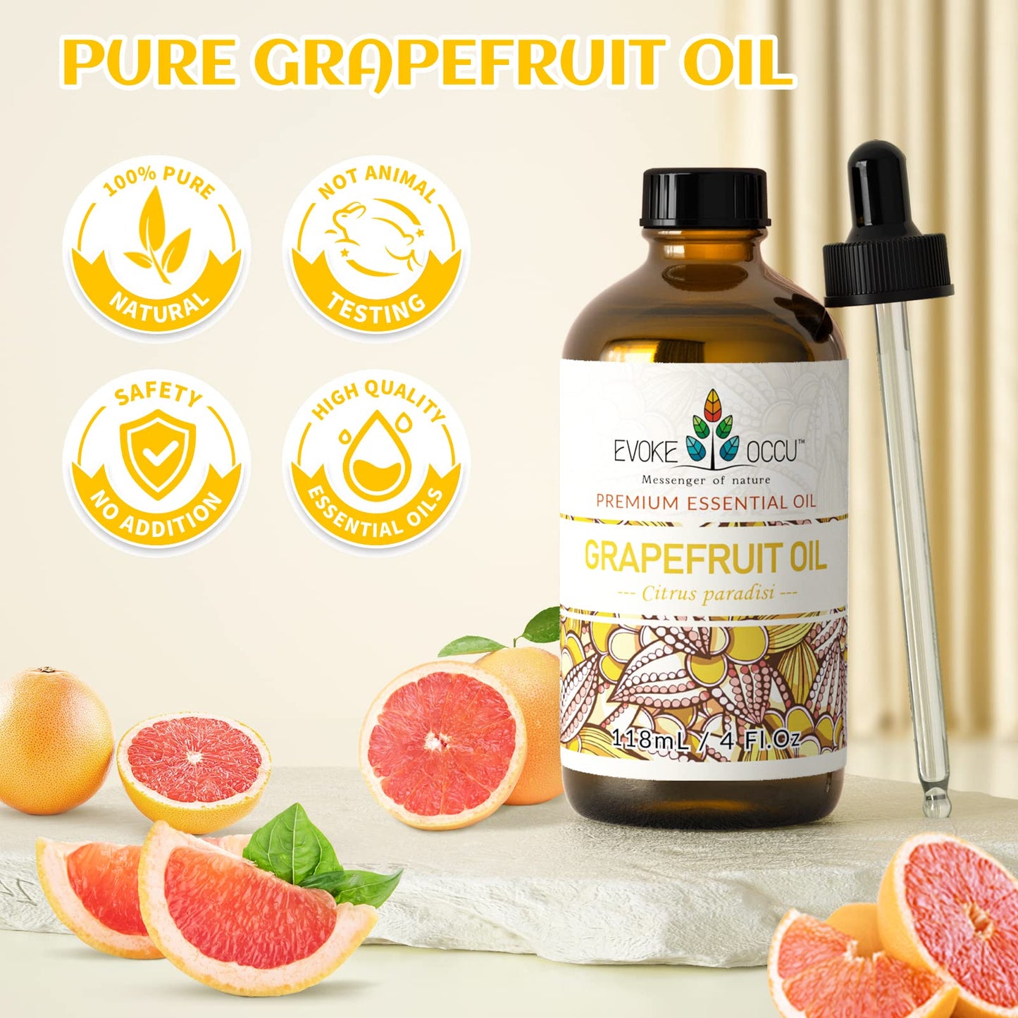 Clary Sage Essential Oil for Anxiety Relief, Plus Powerful Antioxidant that Contains Sclareol Which Suppresses Various Types of Cancer Cells, including Lung, Colon & Breast Cancers,