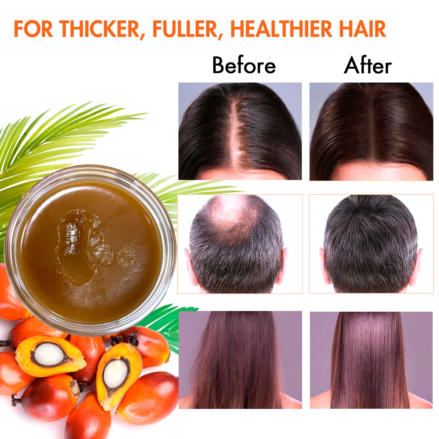 Raw Batana Oil for Hair Growth, 100% Natural Pure Dr. Sebi Botana Oil from Honduras, Unrefined Organic for Prevent Hair Loss, Enhances Thickness for Men & Women 5.3 oz