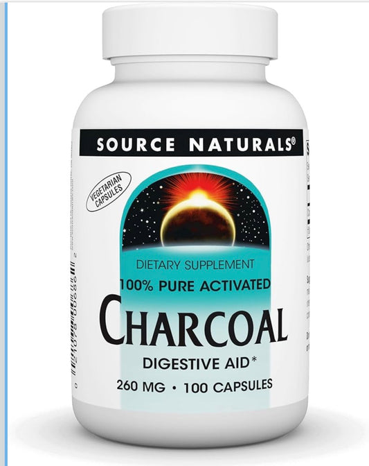 Activated Charcoal Pure 100% Activated Digestive Aid