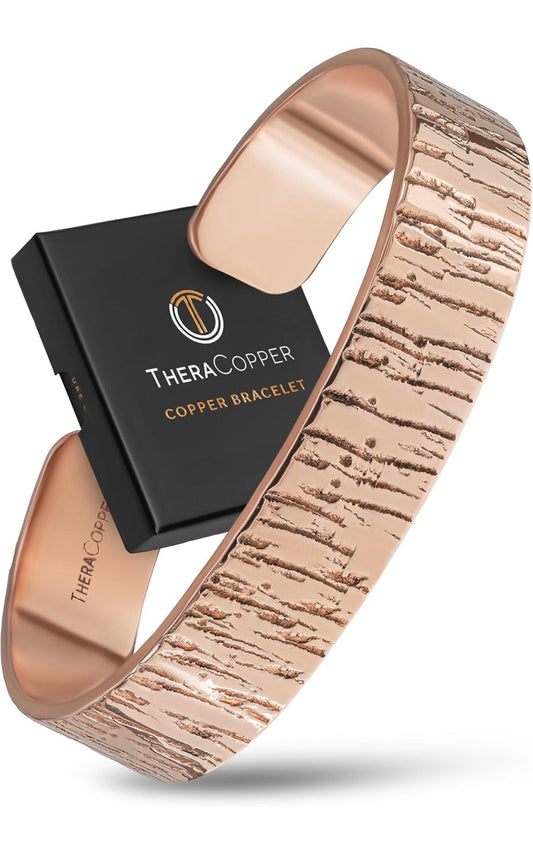 100 Percent Solid Copper Bracelet - Mens & Women’s Improves Circulation, EMF Protection, Energy Conductor, Negative Energy Shield