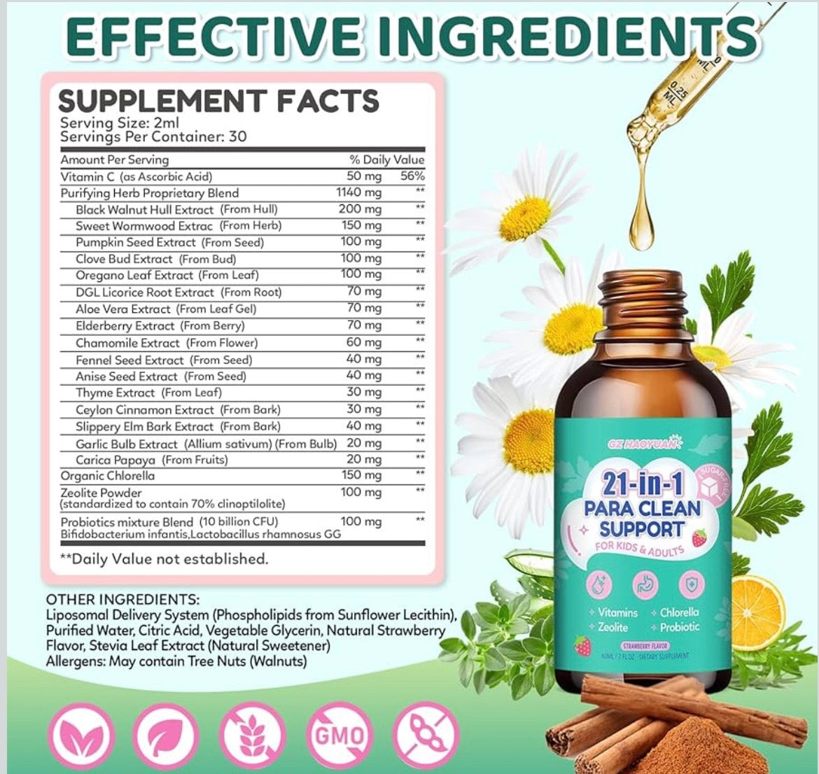 Kids Parasite Detox - 21 in 1 Para Clean Support