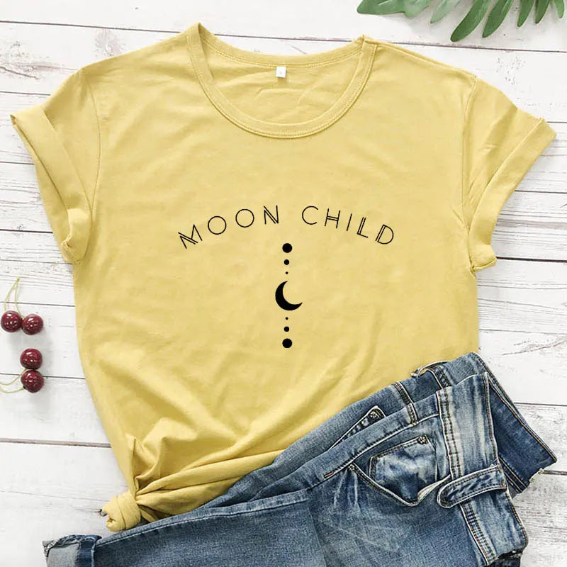 Moon Child Women T-shirt Graphic Shirt