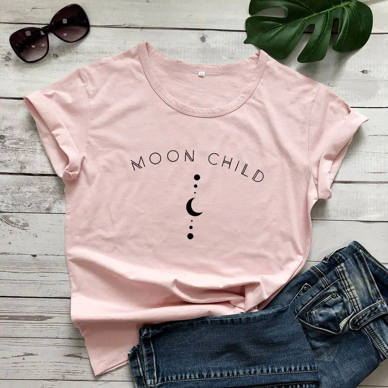 Moon Child Women T-shirt Graphic Shirt
