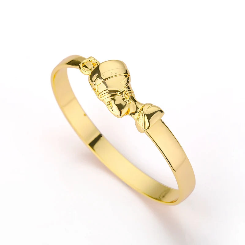 Stainless Steel Egyptian Cuff Bracelet for Women  Eye Ankh Cross Queen EsotericBracelet Bangles Vintage