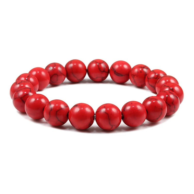 Natural Stone Beads Bracelets Volcanic Lava Tiger Eye Beads Yoga Esoteric Jewelry.