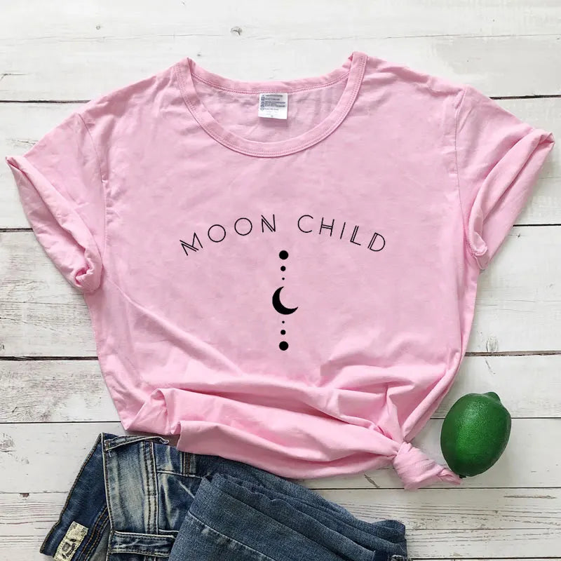 Moon Child Women T-shirt Graphic Shirt