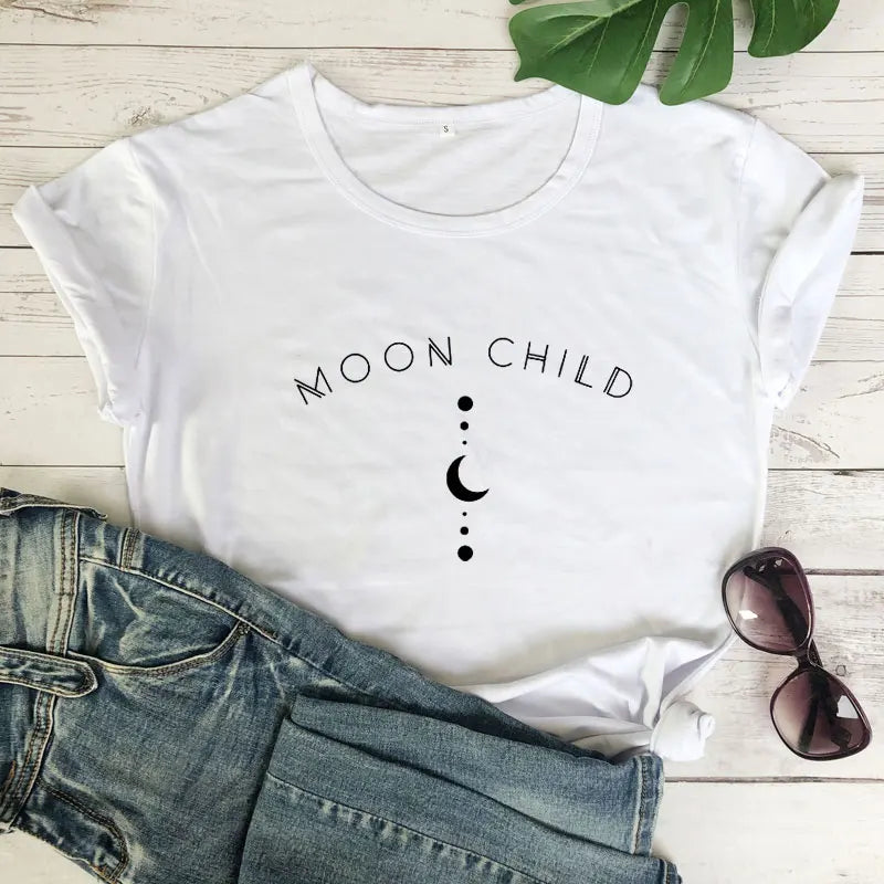 Moon Child Women T-shirt Graphic Shirt