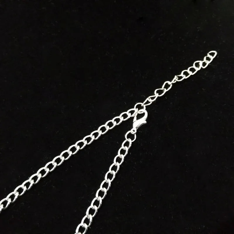 Tibetan Silver OM AUM Symbol Esoteric Necklace.