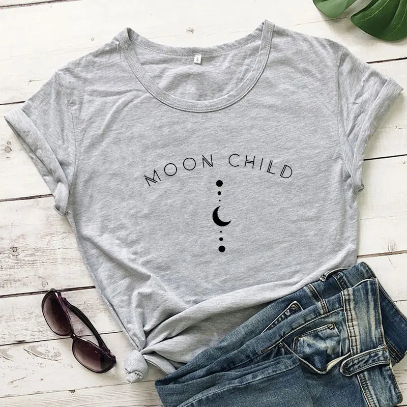 Moon Child Women T-shirt Graphic Shirt