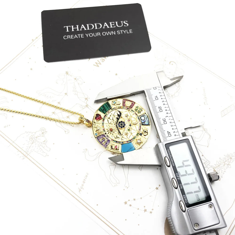 Amulet Magical Wheel Of Fortune Necklace For Women and Men