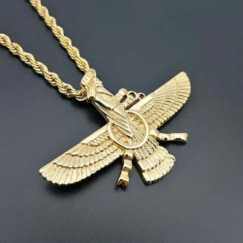Ahura Mazda Light and Fire of Truth Amulet Pendant Necklaces for Men