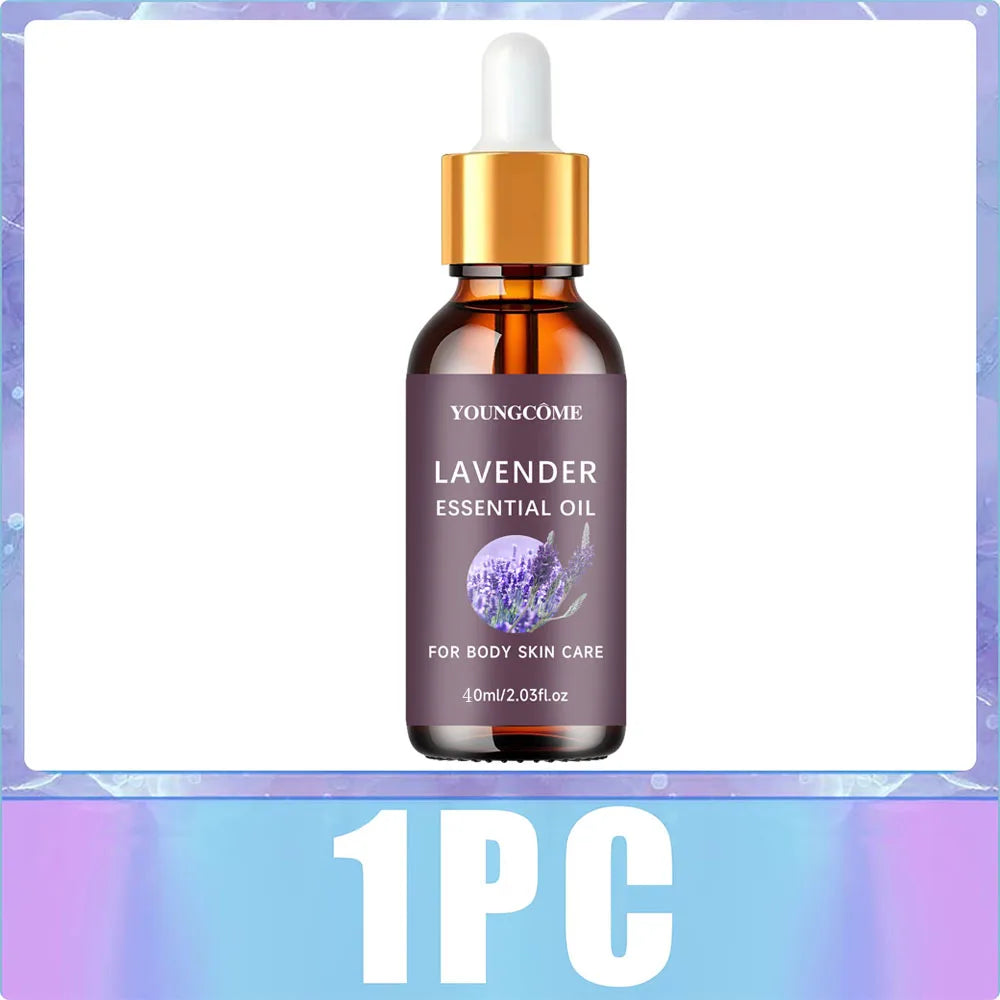 Organic Lavender Essential Oil 100% Pure Aromatherapy for Sleep & Stress Relief, Skin