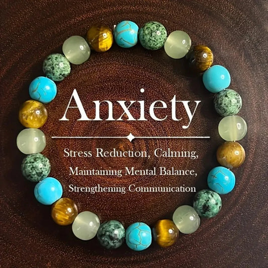 Crystal Bracelets Turquoise - Amethyst - Quartz Natural Stone Aura Balancing Sleep Bracelet for Women Men Jewelry