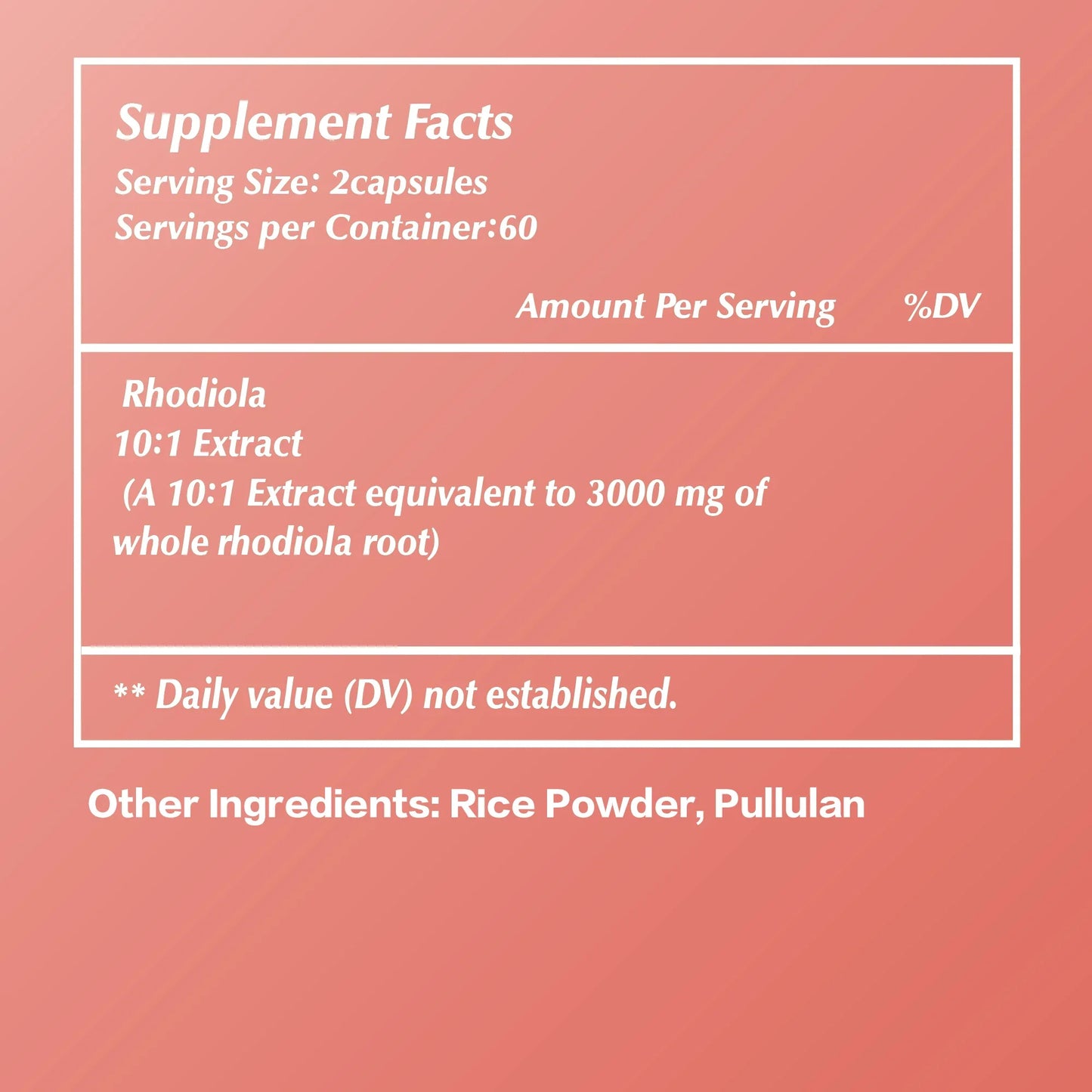 Rhodiola Capsules - Super Adaptogen Helps Relieve Stress, and Healthy Brain & Mood Regulation - 120 Capsules