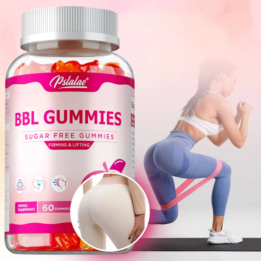BBL Gummies - Big Butt, Manage Body Shape,Contour Figure And Improve Hour Glass Appearance, Increase Confidence, Sculpt Your Butt, Hips & Breast Naturally - 60 Capsules