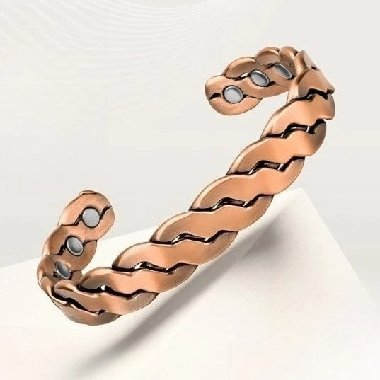 100% Pure Copper Magnetic Effective Pure Copper Bracelet for Men and Women Adjustable Cuff