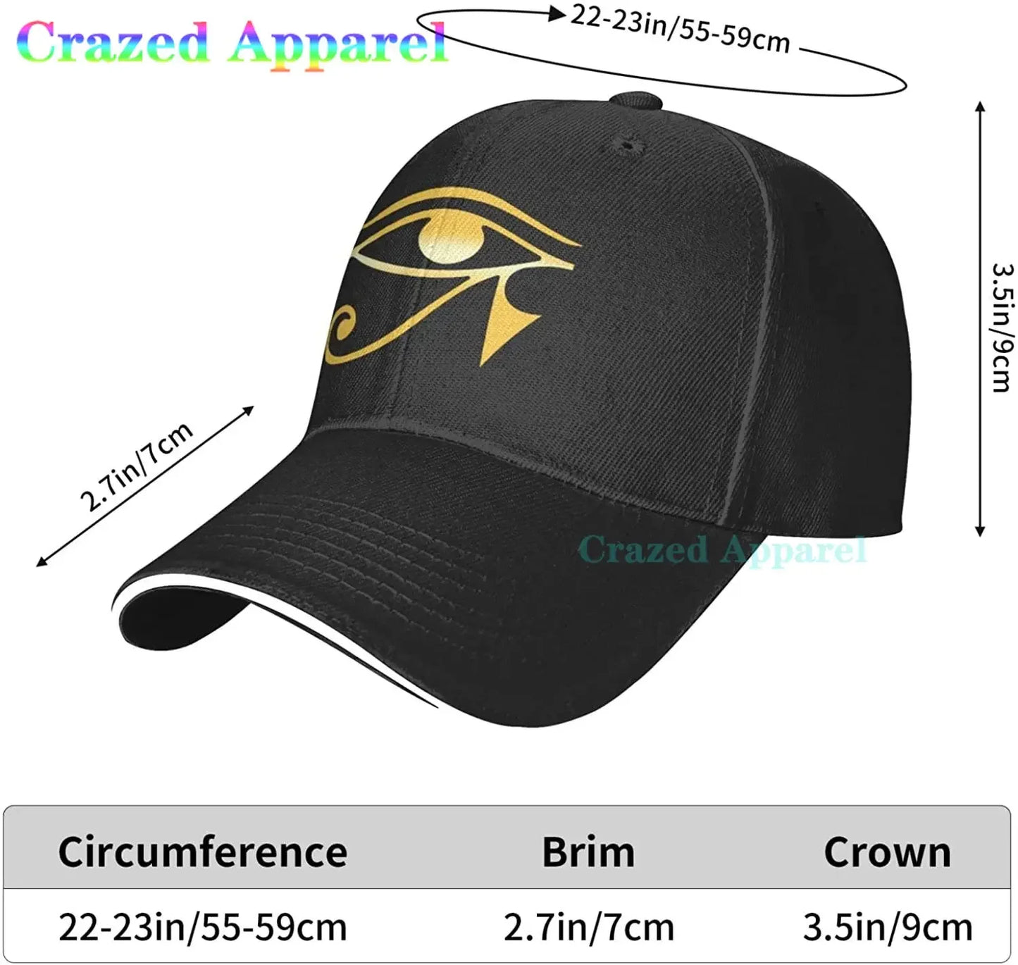 Eye of Ra Horus Baseball Cap Unisex Adjustable Hat