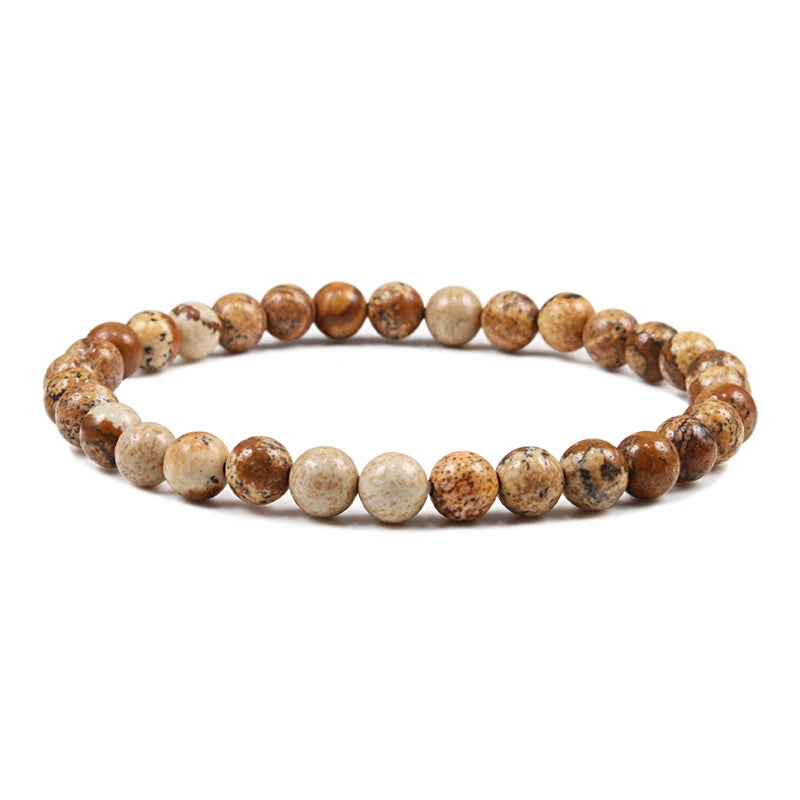Natural Stone Beads Bracelets Volcanic Lava Tiger Eye Beads Yoga Esoteric Jewelry.