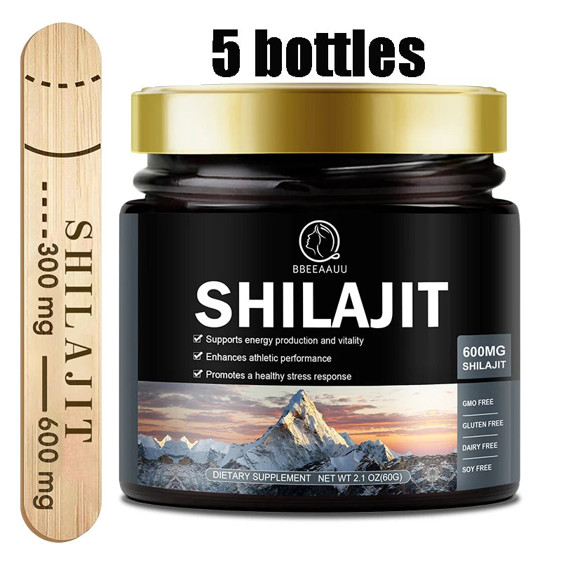 60g 100% Himalaya Pure Shilajit Resin Original Mineral Health Raises Testosterone Brain Health & Memory Cognitive Function and Natural Energy.