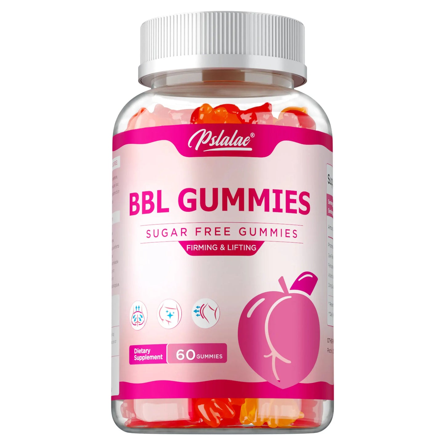 BBL Gummies - Big Butt, Manage Body Shape,Contour Figure And Improve Hour Glass Appearance, Increase Confidence, Sculpt Your Butt, Hips & Breast Naturally - 60 Capsules