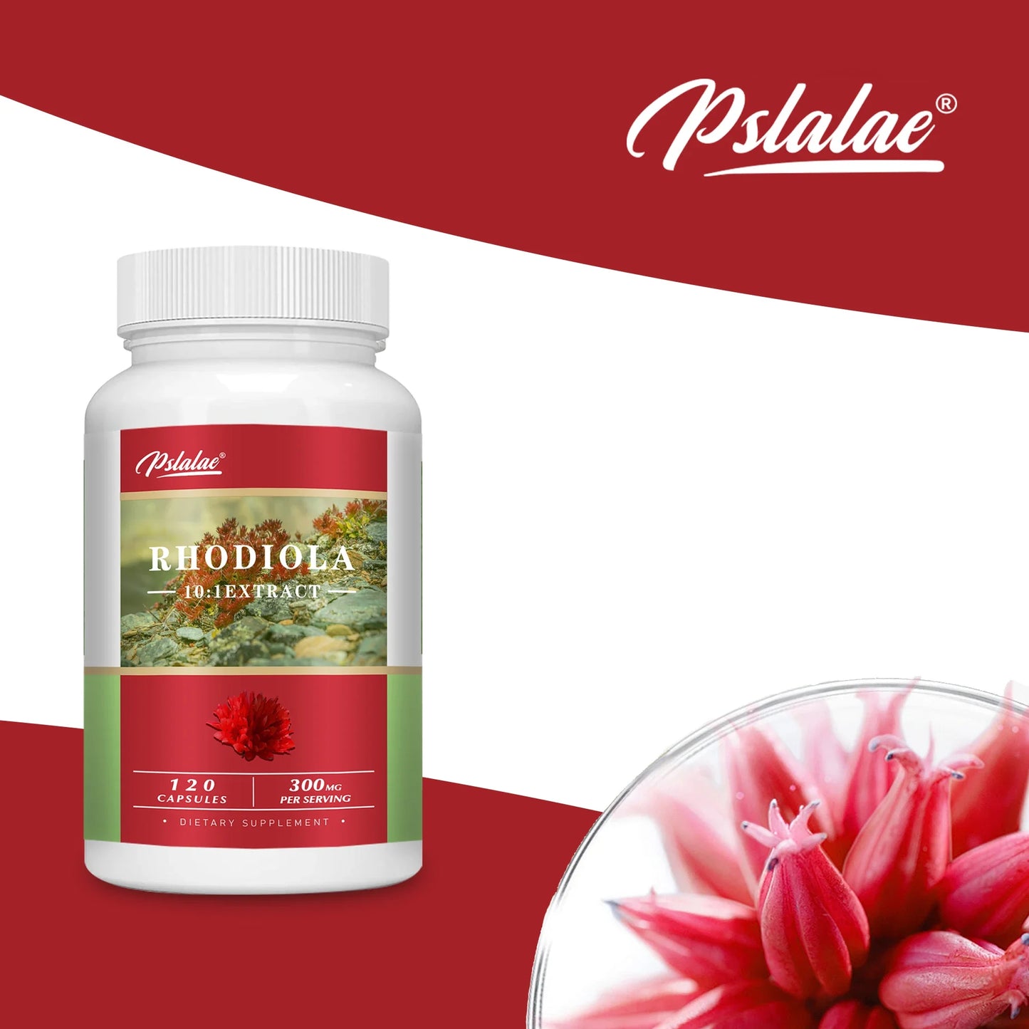 Rhodiola Capsules - Super Adaptogen Helps Relieve Stress, and Healthy Brain & Mood Regulation - 120 Capsules