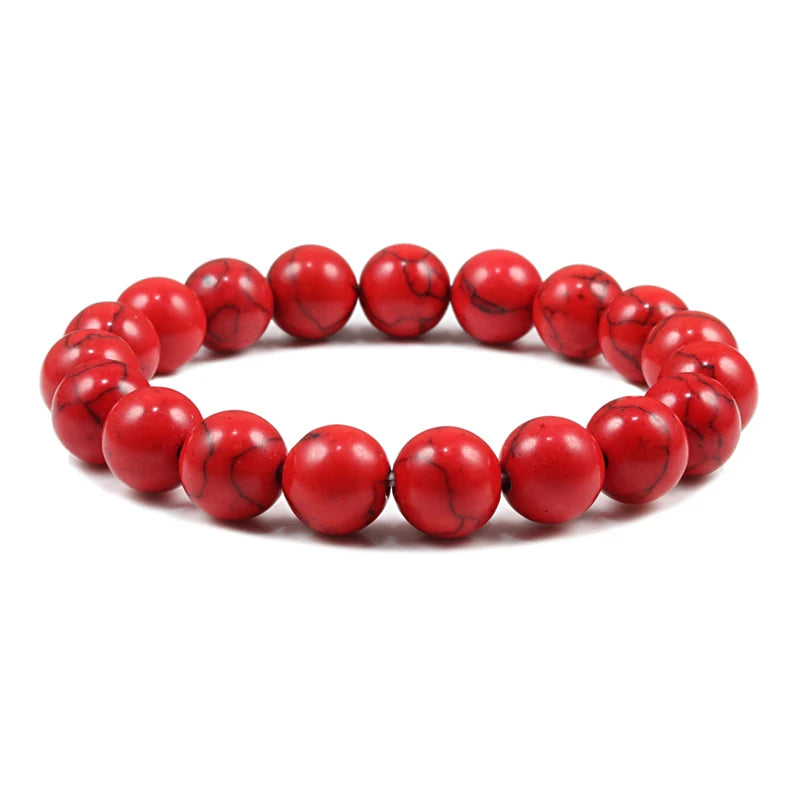 Natural Stone Beads Bracelets Volcanic Lava Tiger Eye Beads Yoga Esoteric Jewelry.