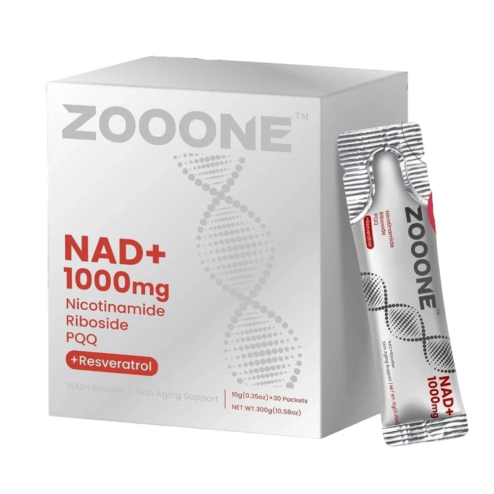 NAD+ Berry Flavored Drink Mix for Anti-Aging, Cellular Regeneration 🧬 Energy & Focus - 30 Packets.