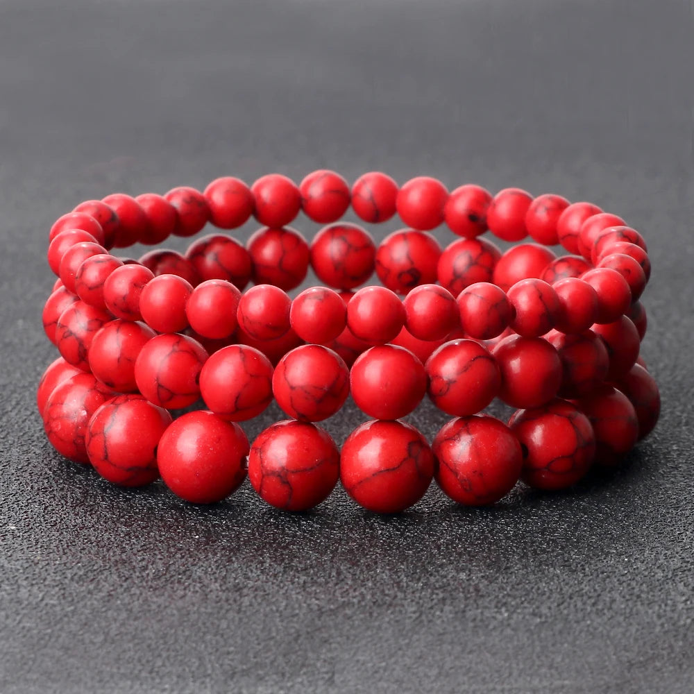 Natural Stone Beads Bracelets Volcanic Lava Tiger Eye Beads Yoga Esoteric Jewelry.