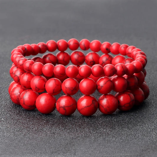 Natural Stone Beads Bracelets Volcanic Lava Tiger Eye Beads Yoga Esoteric Jewelry.