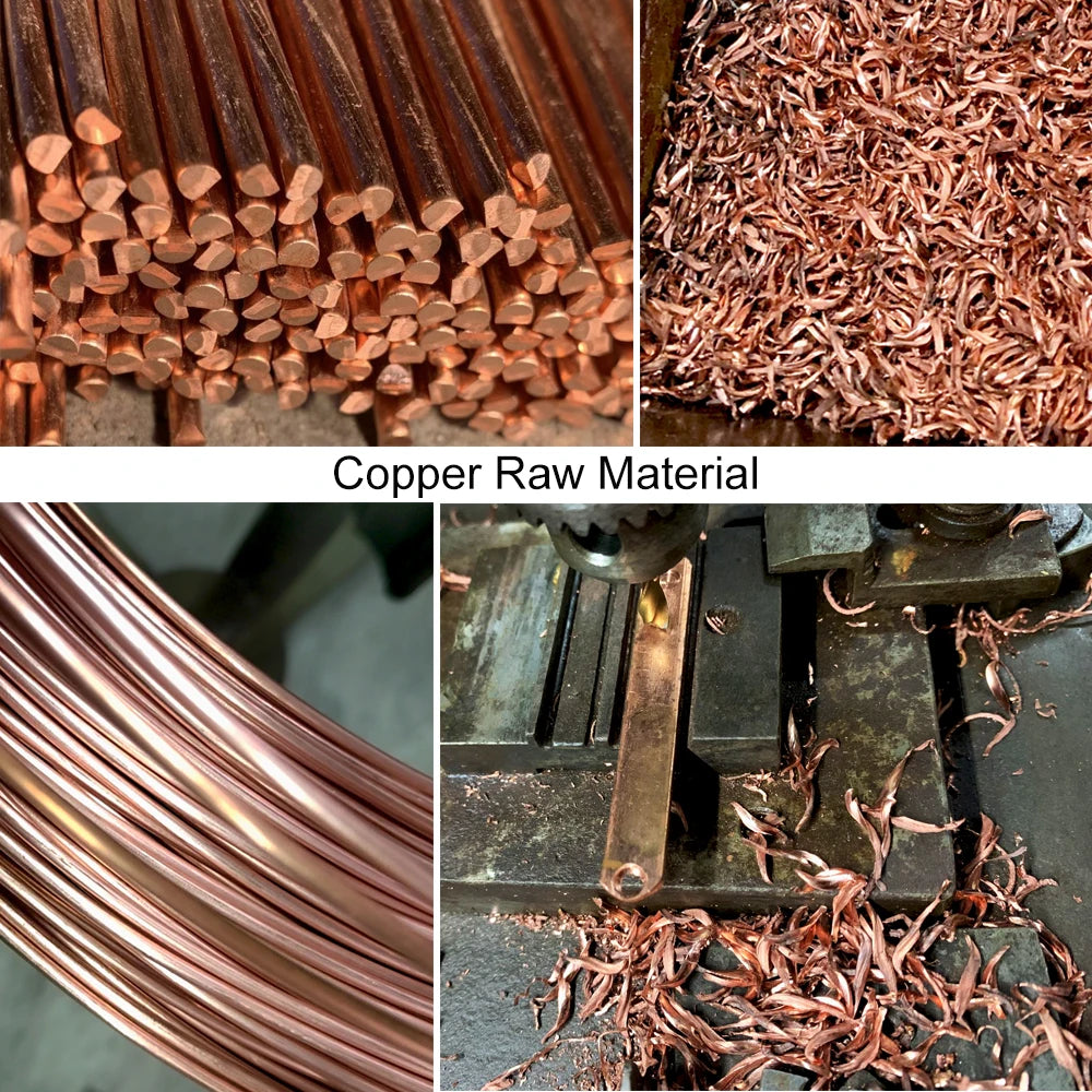 Vinterly Pure Copper Bracelets Magnetic Adjustable Braided Cuff 12mm Bangles Soft Metal Resizable Health Jewelry Men Women