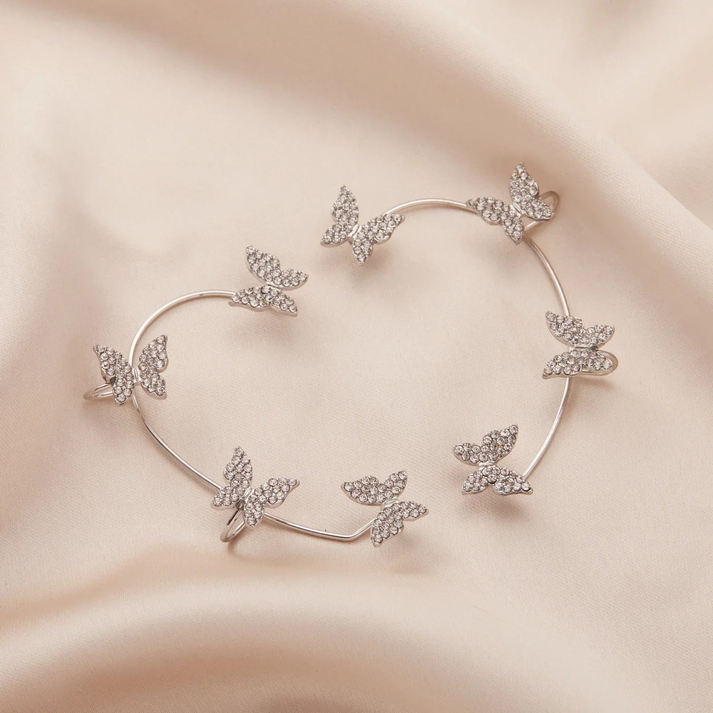 Butterfly Ear Clips Without Piercing For Women.