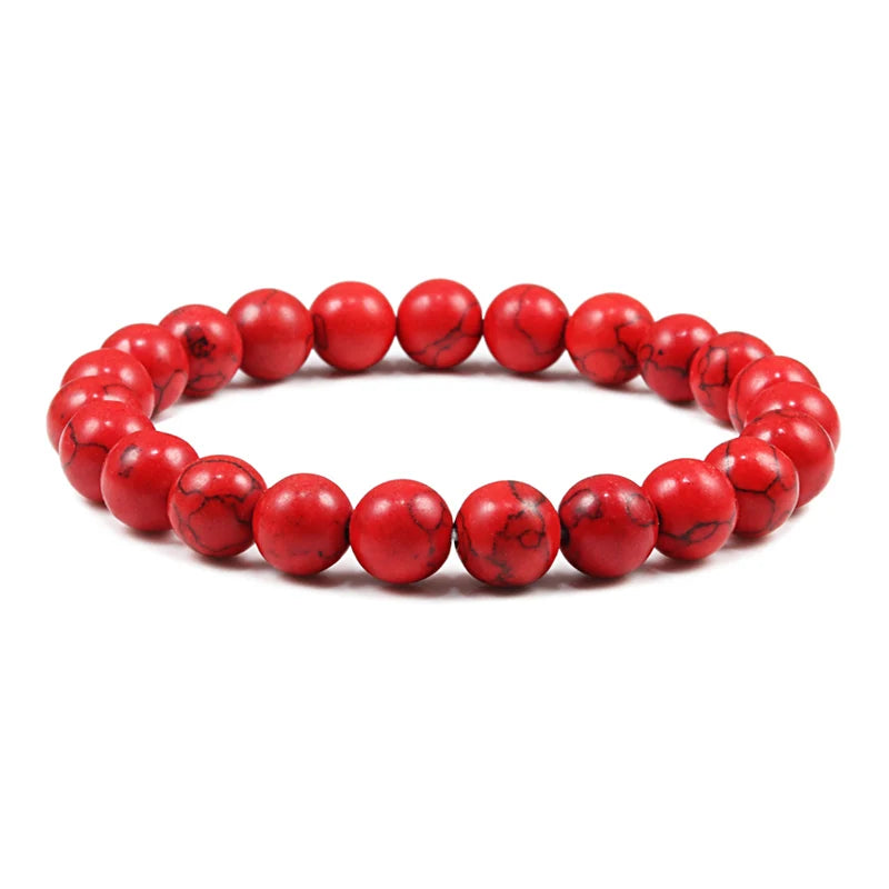 Natural Stone Beads Bracelets Volcanic Lava Tiger Eye Beads Yoga Esoteric Jewelry.