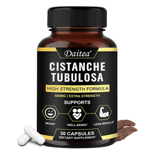 Cistanche Tubulosa 400 Mg Capsules, Support Healthy Muscle, Immunity, testosterone and Memory , Non-GMO