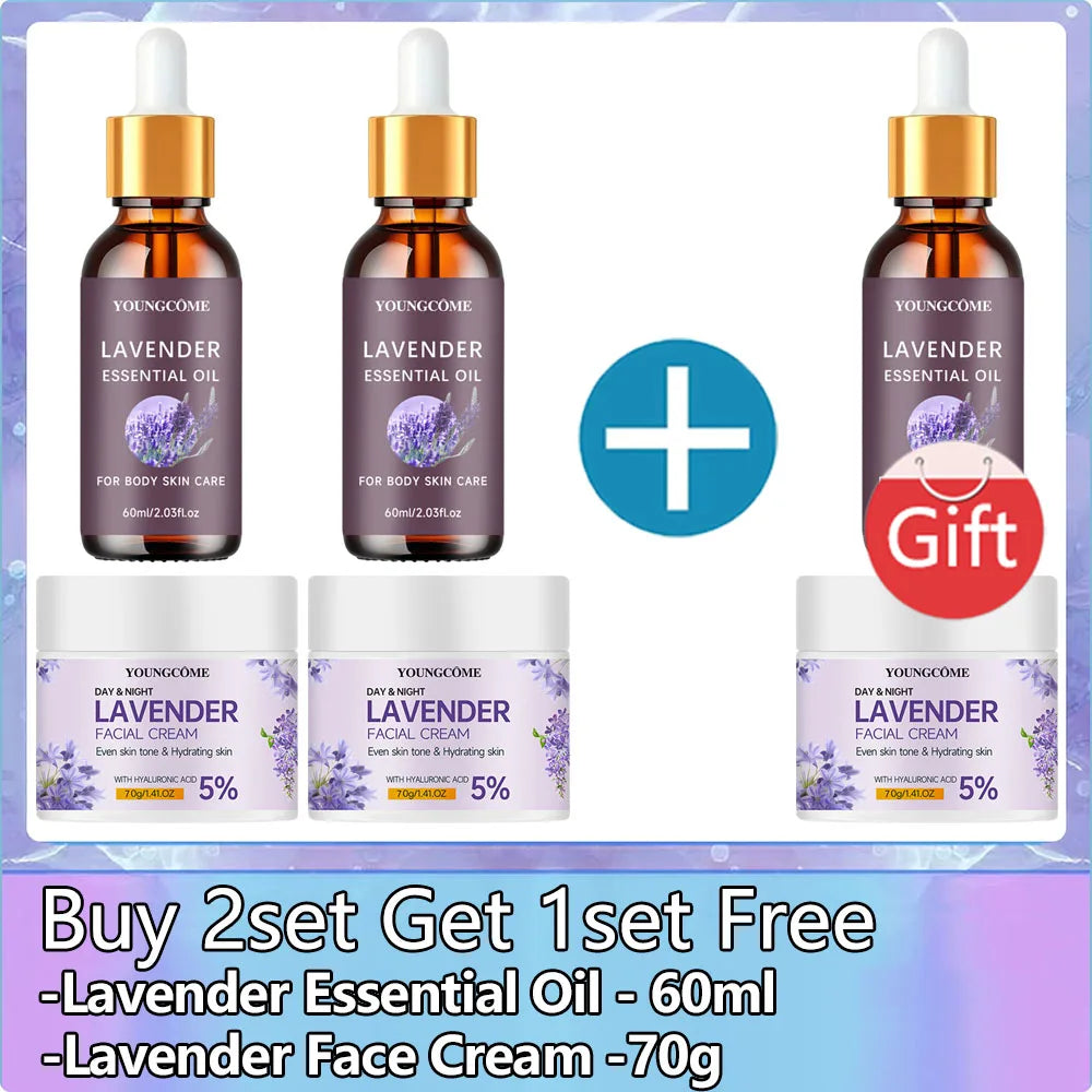 Organic Lavender Essential Oil 100% Pure Aromatherapy for Sleep & Stress Relief, Skin