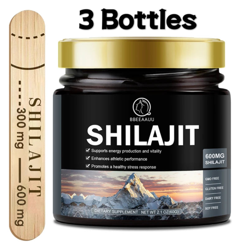 60g 100% Himalaya Pure Shilajit Resin Original Mineral Health Raises Testosterone Brain Health & Memory Cognitive Function and Natural Energy.
