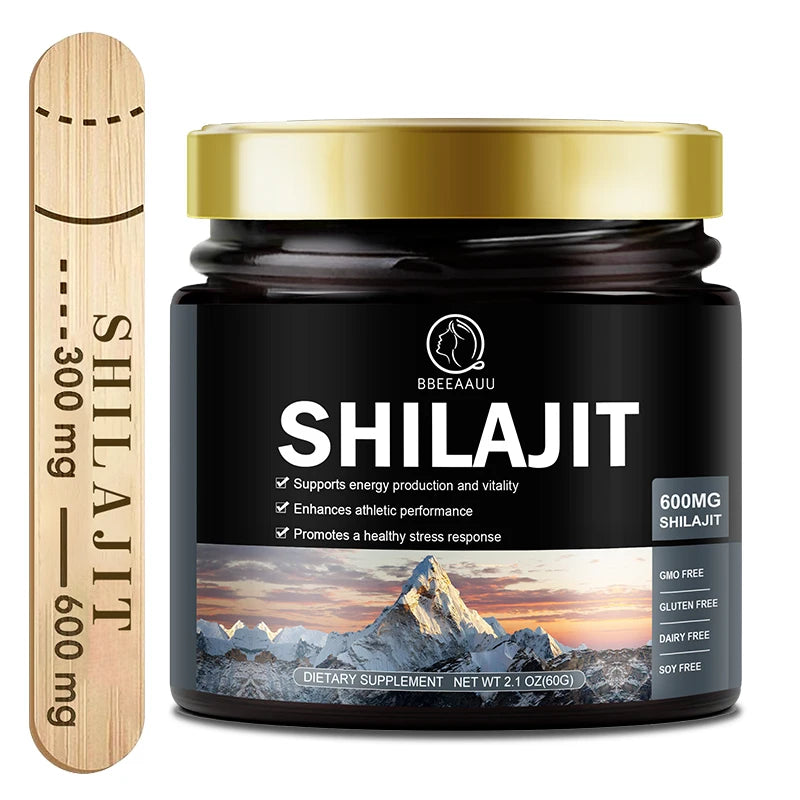 60g 100% Himalaya Pure Shilajit Resin Original Mineral Health Raises Testosterone Brain Health & Memory Cognitive Function and Natural Energy.