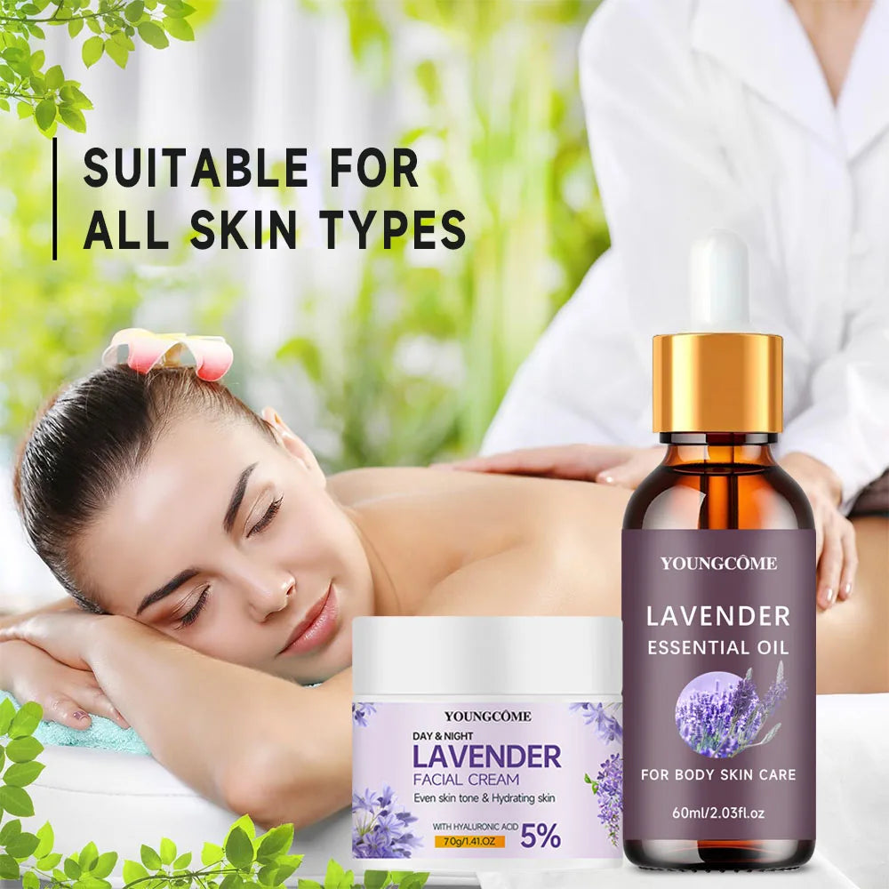 Organic Lavender Essential Oil 100% Pure Aromatherapy for Sleep & Stress Relief, Skin