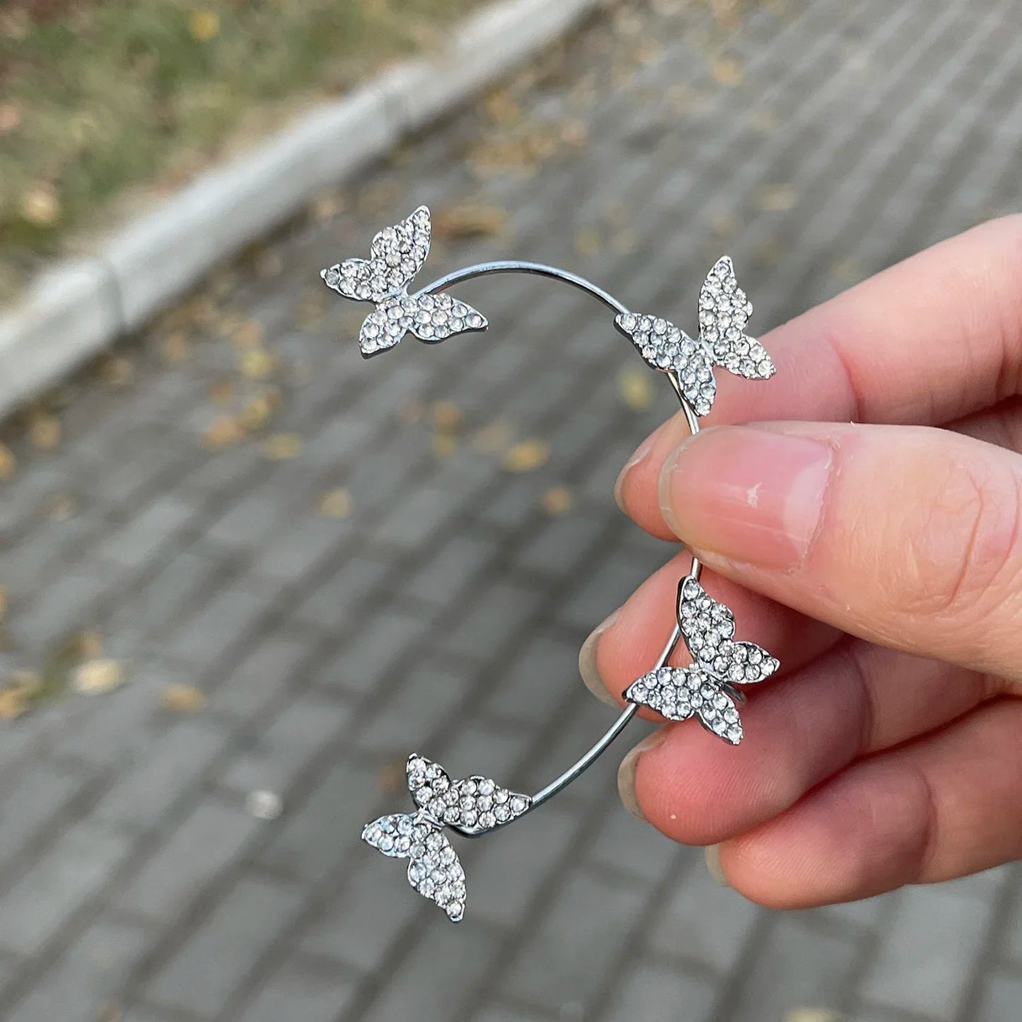 Butterfly Ear Clips Without Piercing For Women.