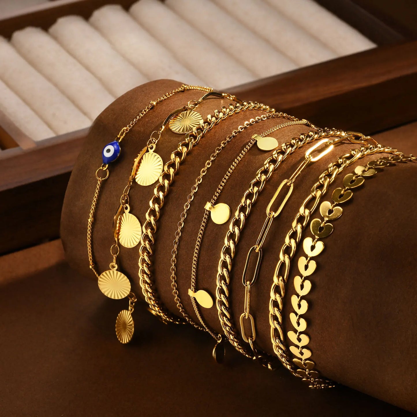 Evil Eye Anklet For Women Esoteric Accessories Gold Color Chain Anklet Jewelry