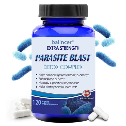 PARASITE BLAST, Removes All Types of Parasites, Natural Gut Health, Cleanse Colon Detox + Cleanse, Liver Immunity.